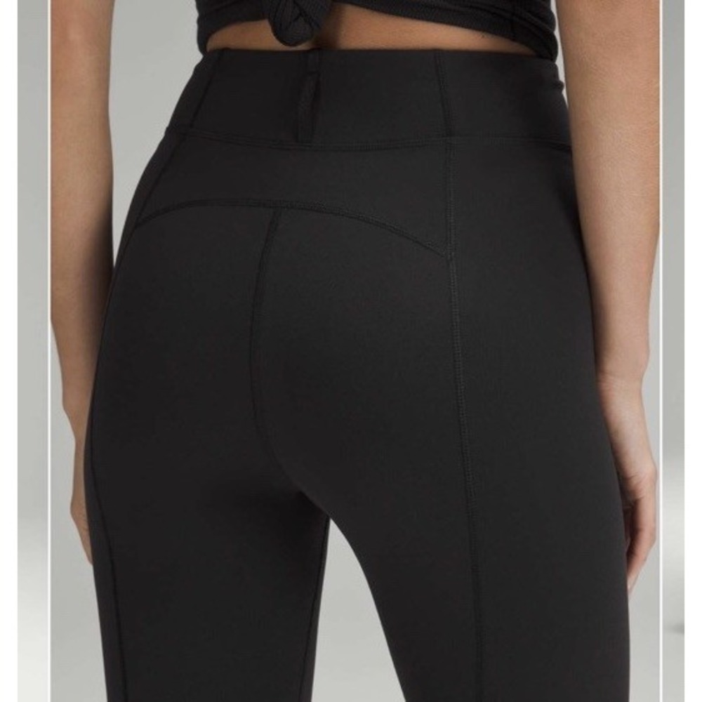 NEW Lululemon Define Zip-Front High-Rise Flared Pant Size 10 Black $128 - Picture 4 of 11